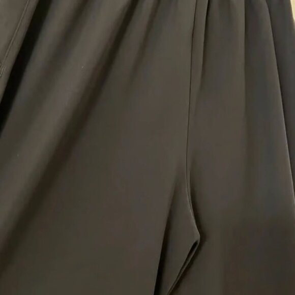 Lululemon Noir Wide Leg Crop Pants Size 6 Belted Waist Black Flowy Workwear S - Picture 5 of 11